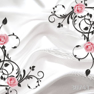 Розы на шелке