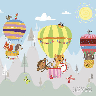 На воздушных шариках