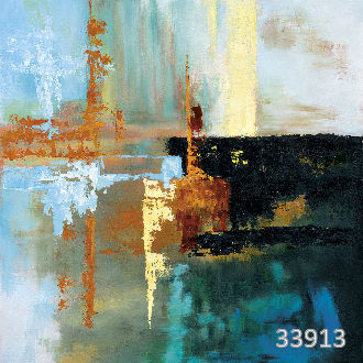 Абстракция красками