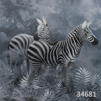 Zebras in the fog