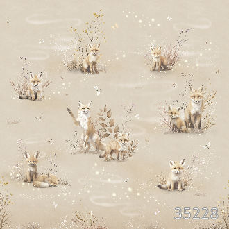 Утро у лисят